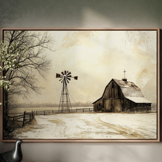 Winter Faith On Prairie Roads
