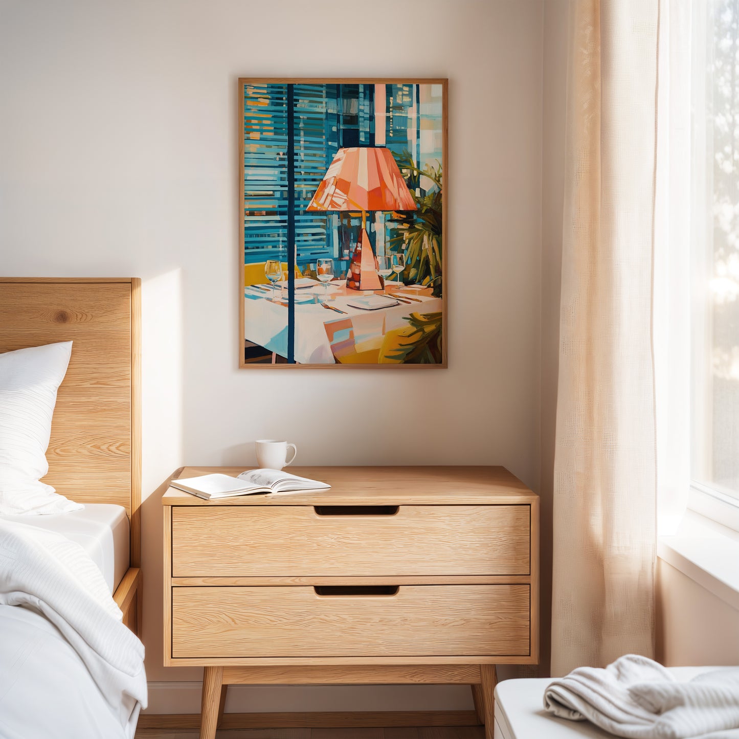 Coral Lamp Lights Summer Evening