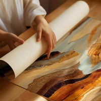 Desert Rivers Carve Golden Paths