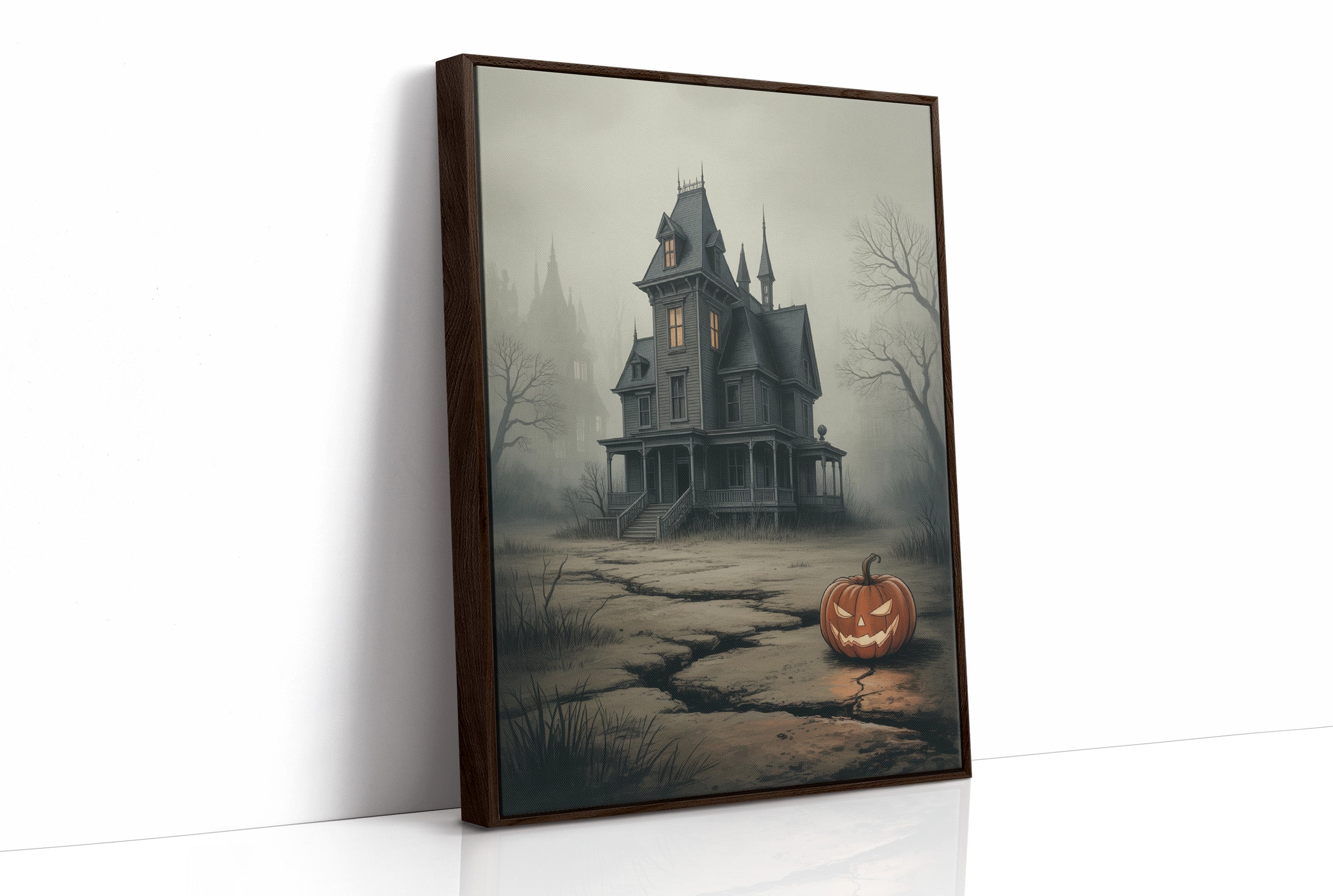 Lantern Watches Over Haunted Path