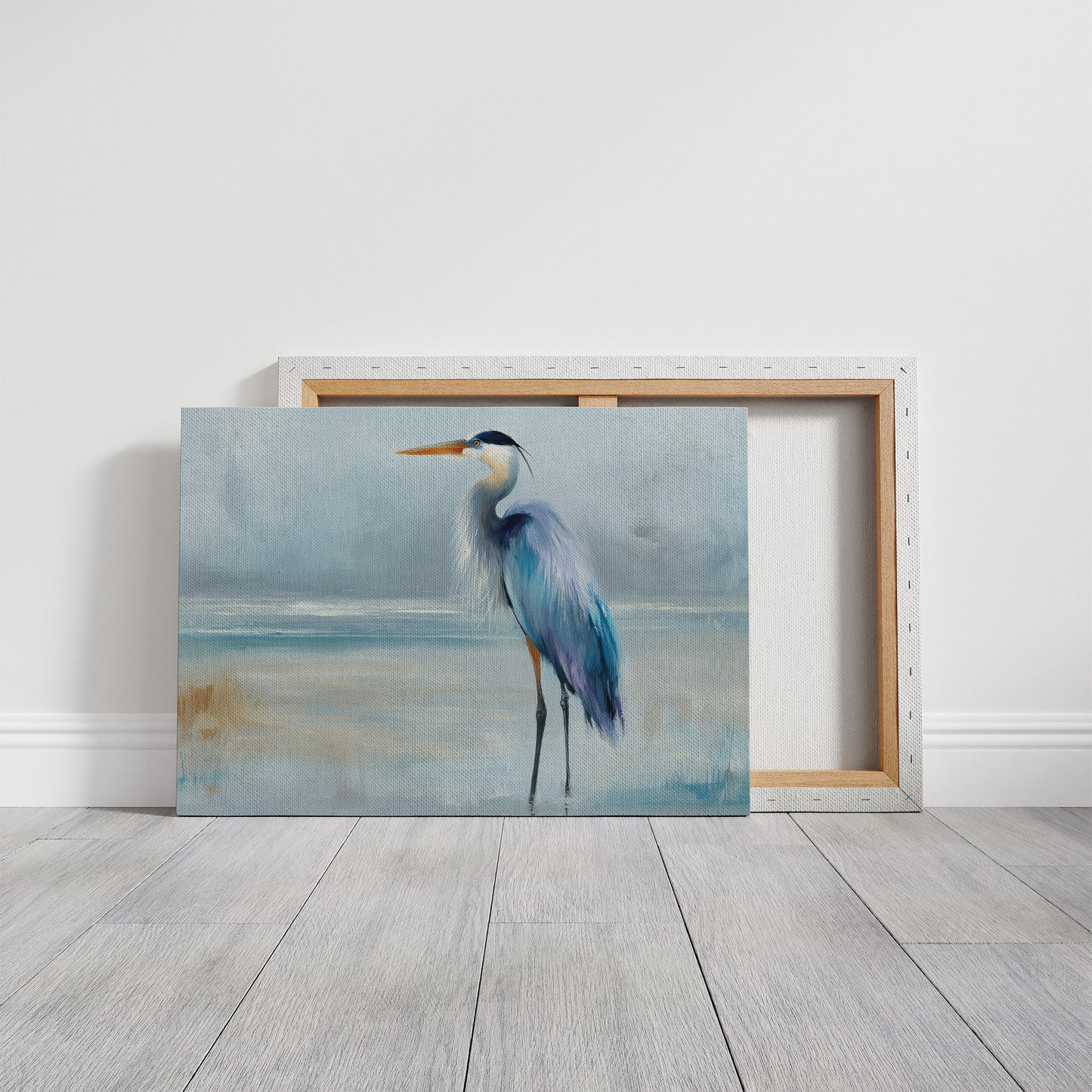 Blue Sentinel At Misty Shore