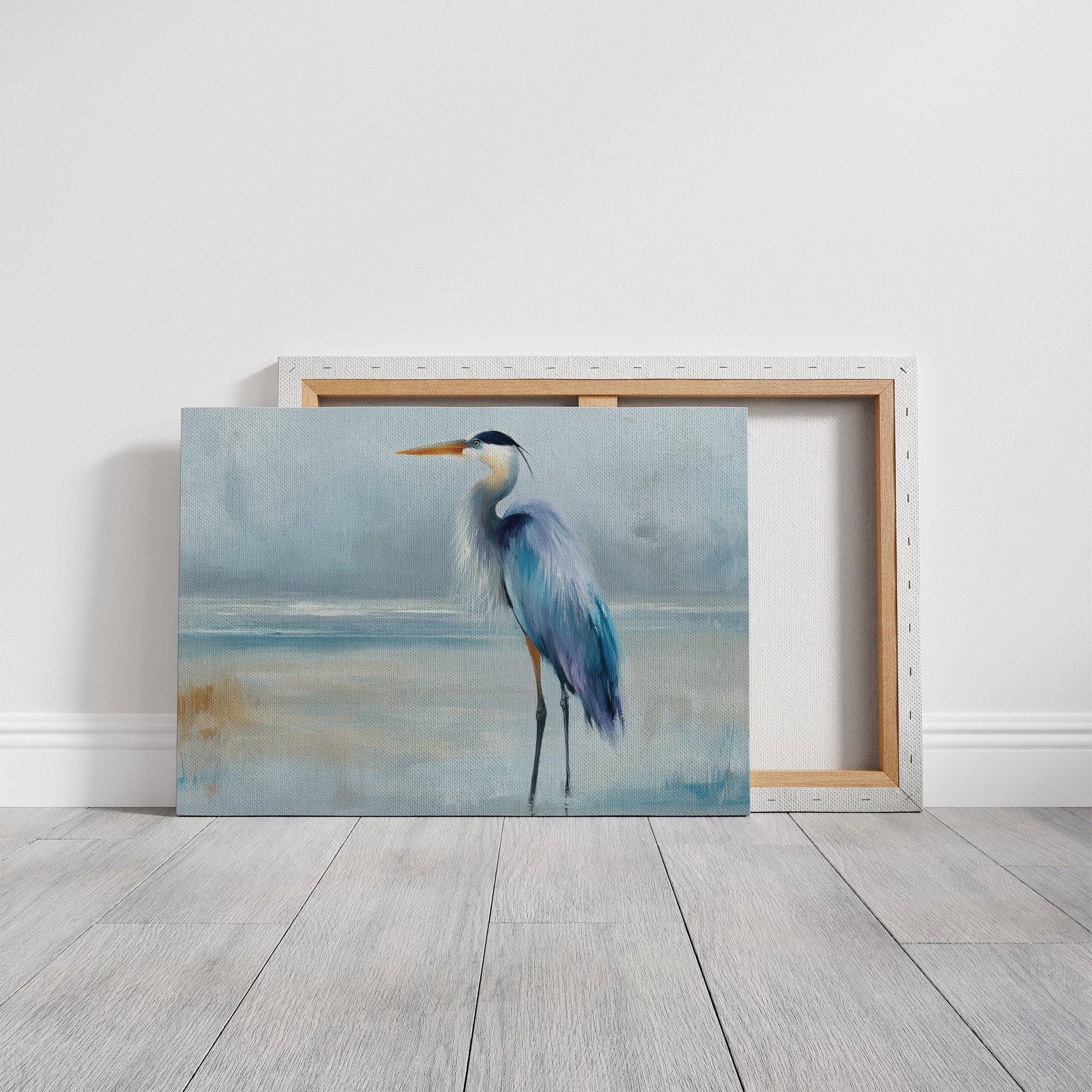 Blue Sentinel At Misty Shore