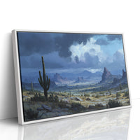 Desert Symphony Under Thunderous Skies