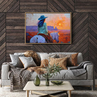 Wild Horses Chase Desert Sunsets