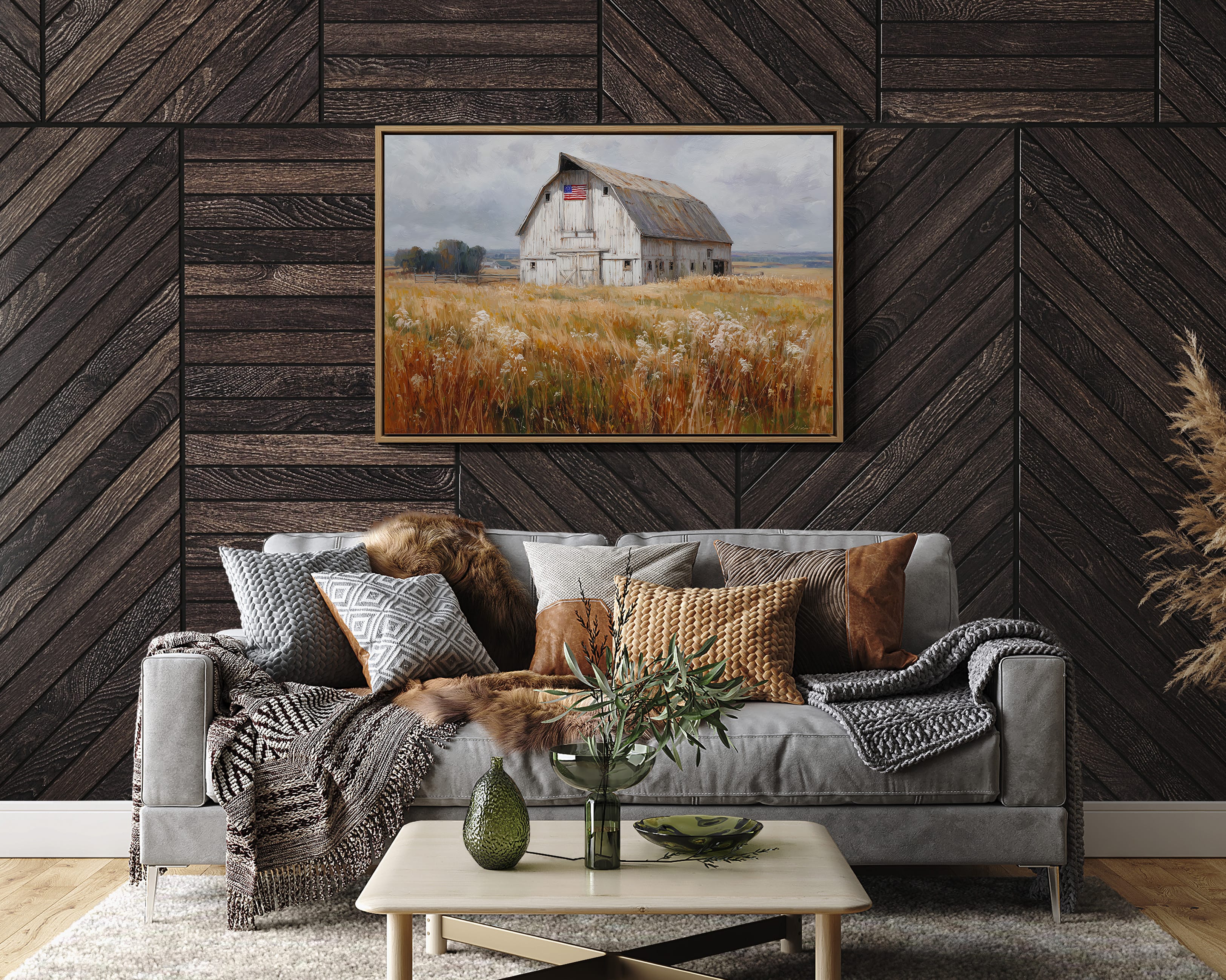 Prairie Stars Above Weathered White