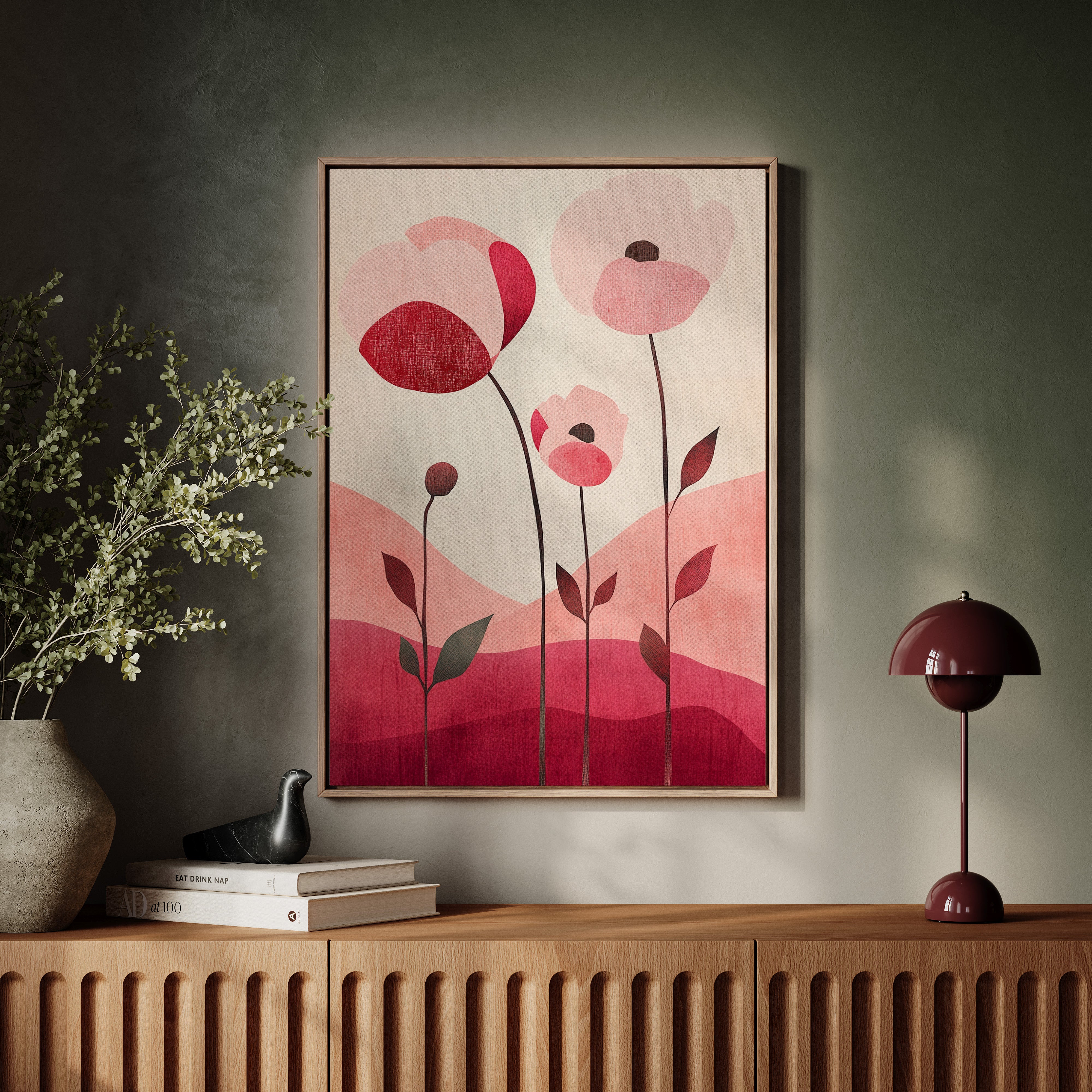 Pink Poppies Dance At Dawn