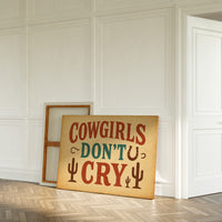 Cowgirls Don’t Cry Western Print