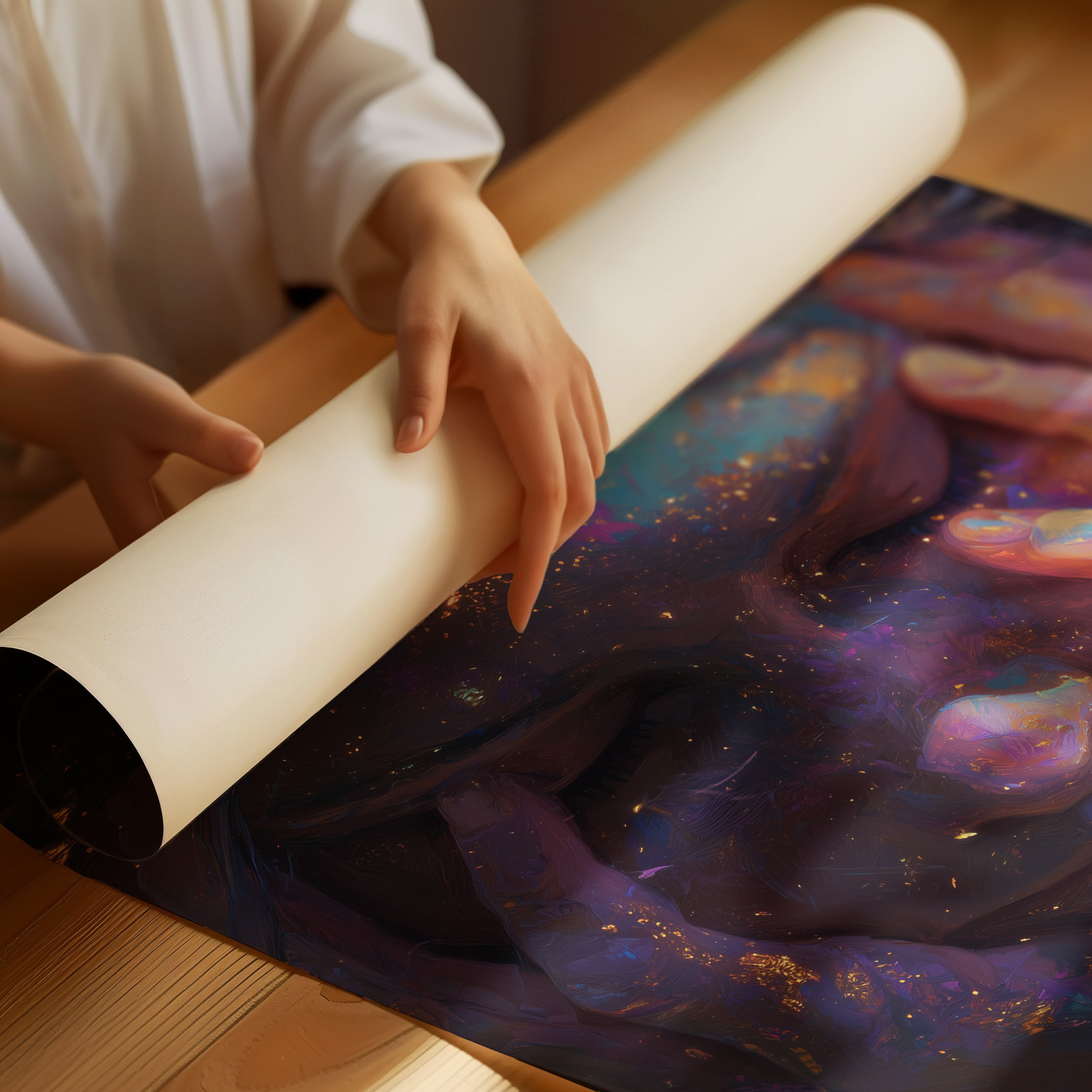 Cosmos Held Between Fingers