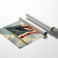 Liberty's Colors Dance Above Summer Clouds