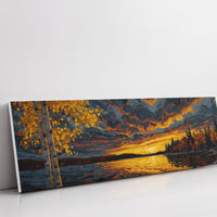 Sunset Across the Autumn Lake