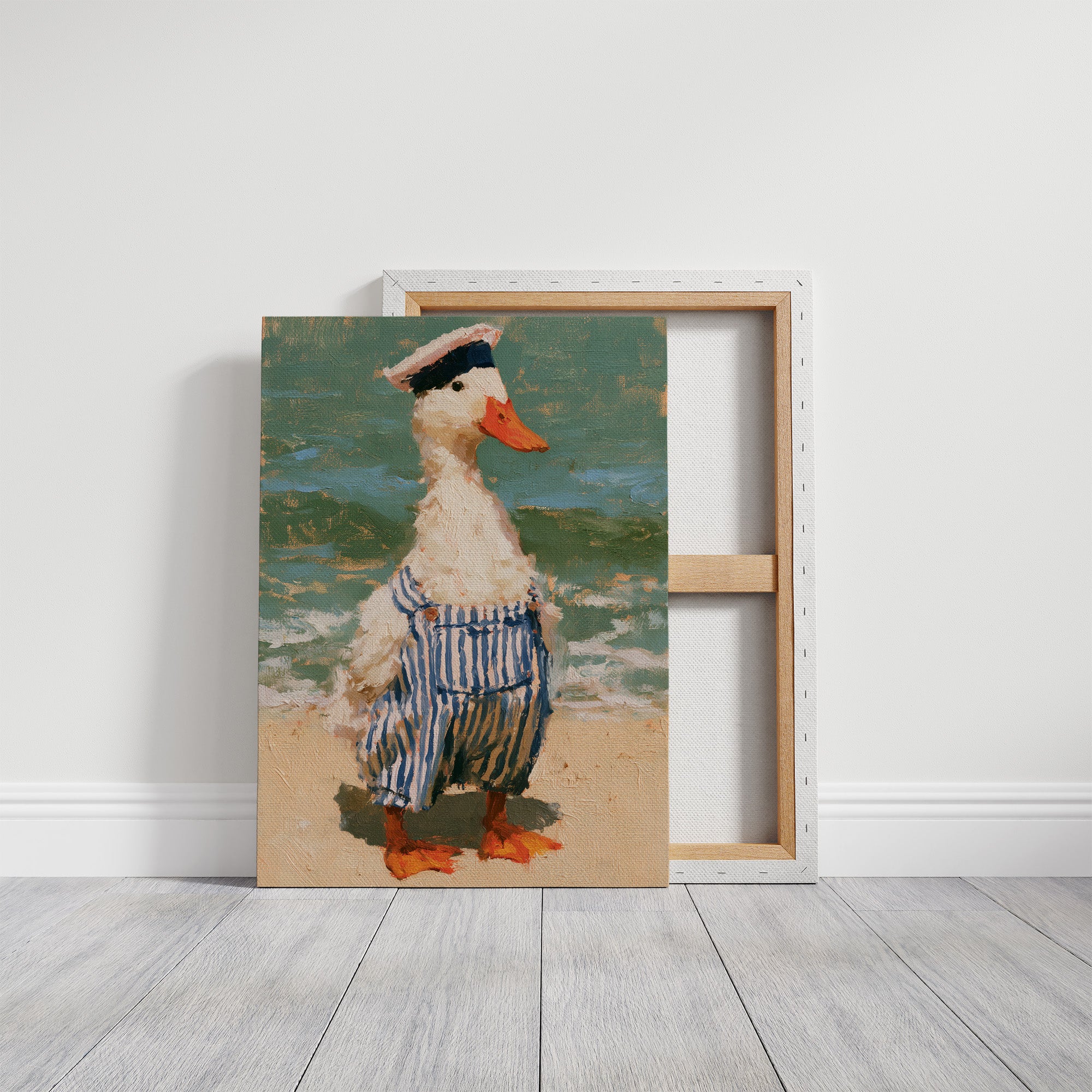 Sailor Duck At The Beach