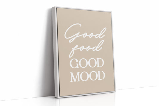 Good Food Good Mood Kitchen Quote