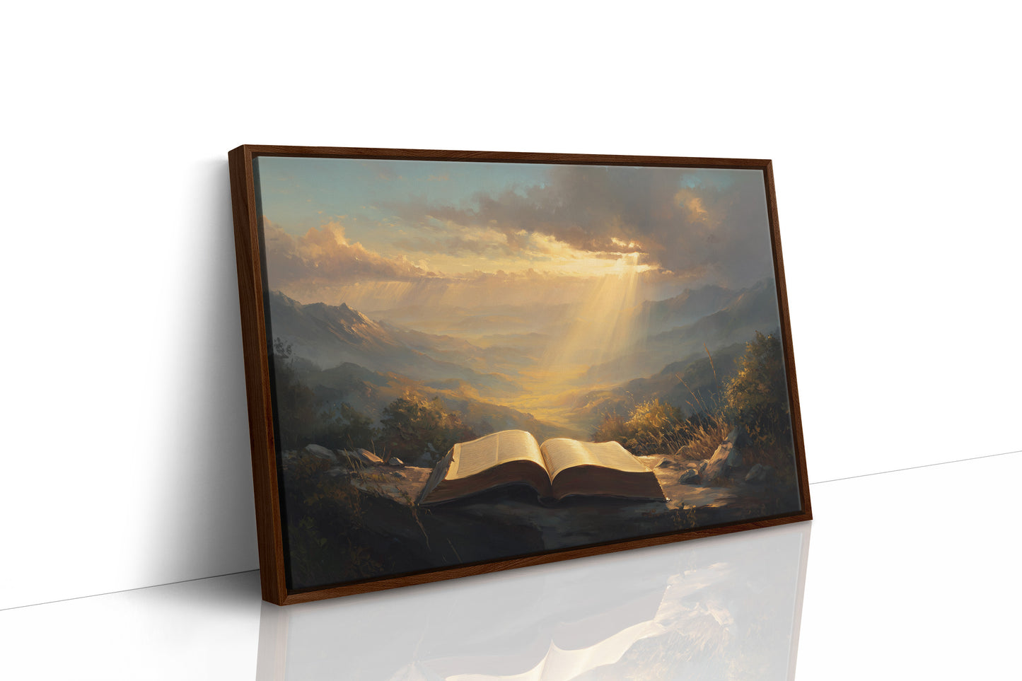 Sunbeams Illuminate Sacred Pages