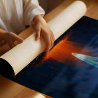 Cosmic Visitor Meets Midnight Forest