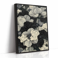 Poppies in Fine Black Ink