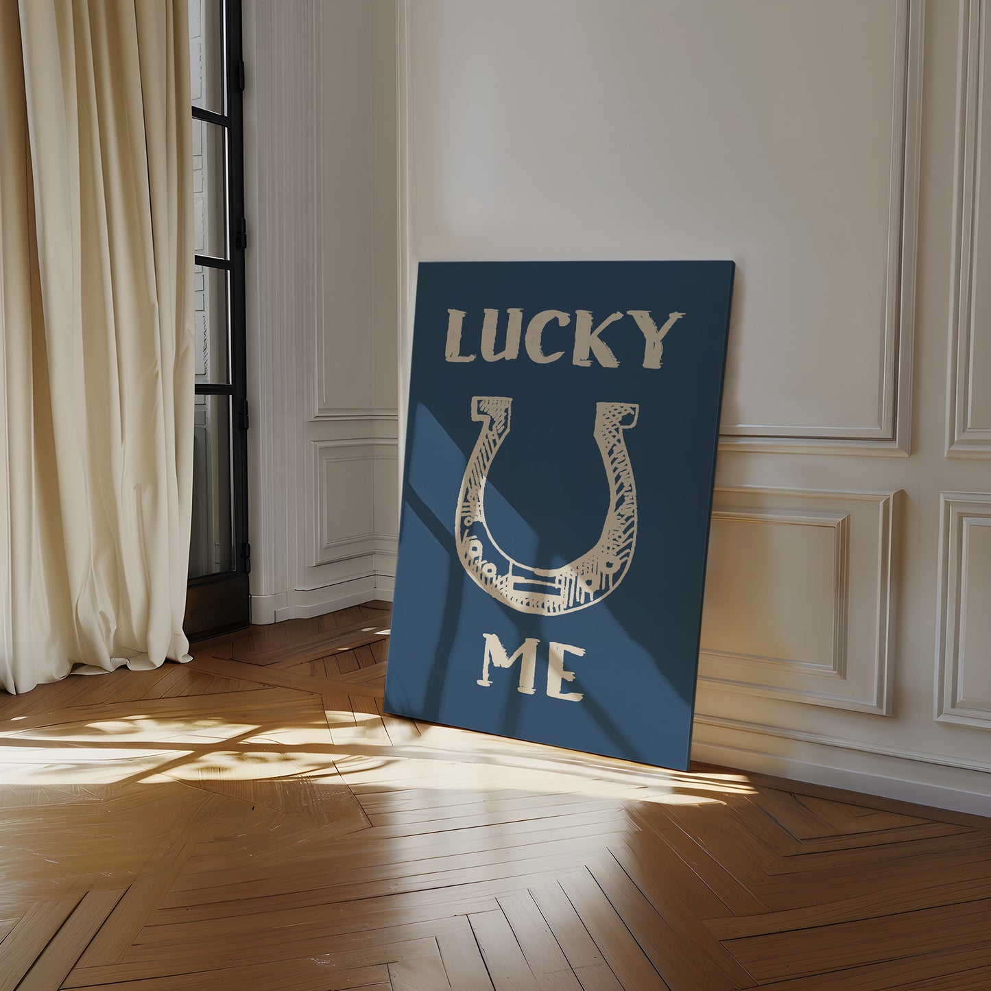 Lucky Me Horseshoe Print – Western Country Wall Art