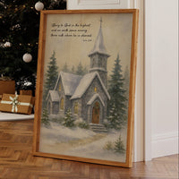 Silent Chapel Under Winter Stars