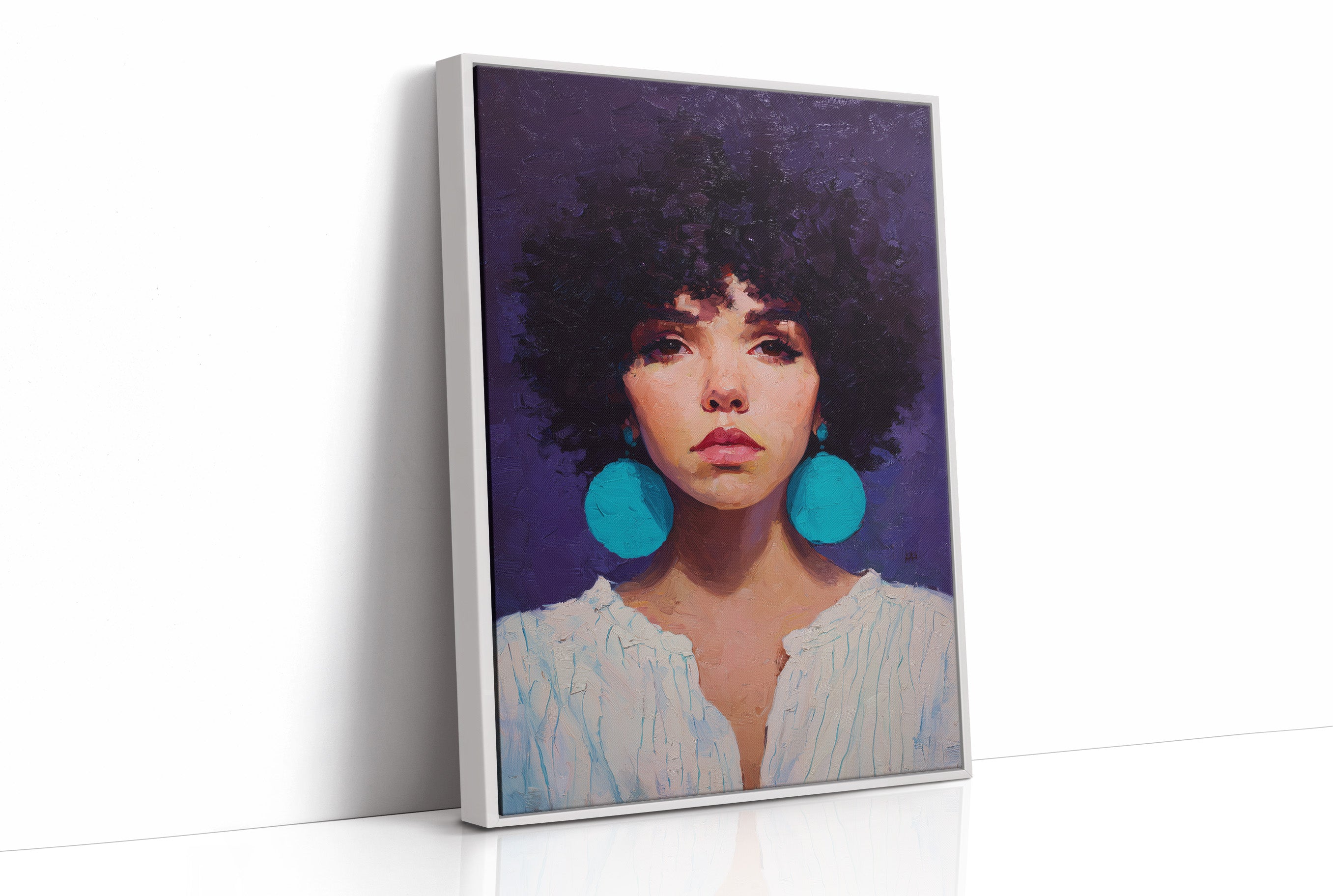 Turquoise Echoes In Violet