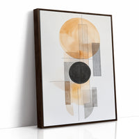 Modern Geometric Abstract Art Print – Minimalist Watercolor Design