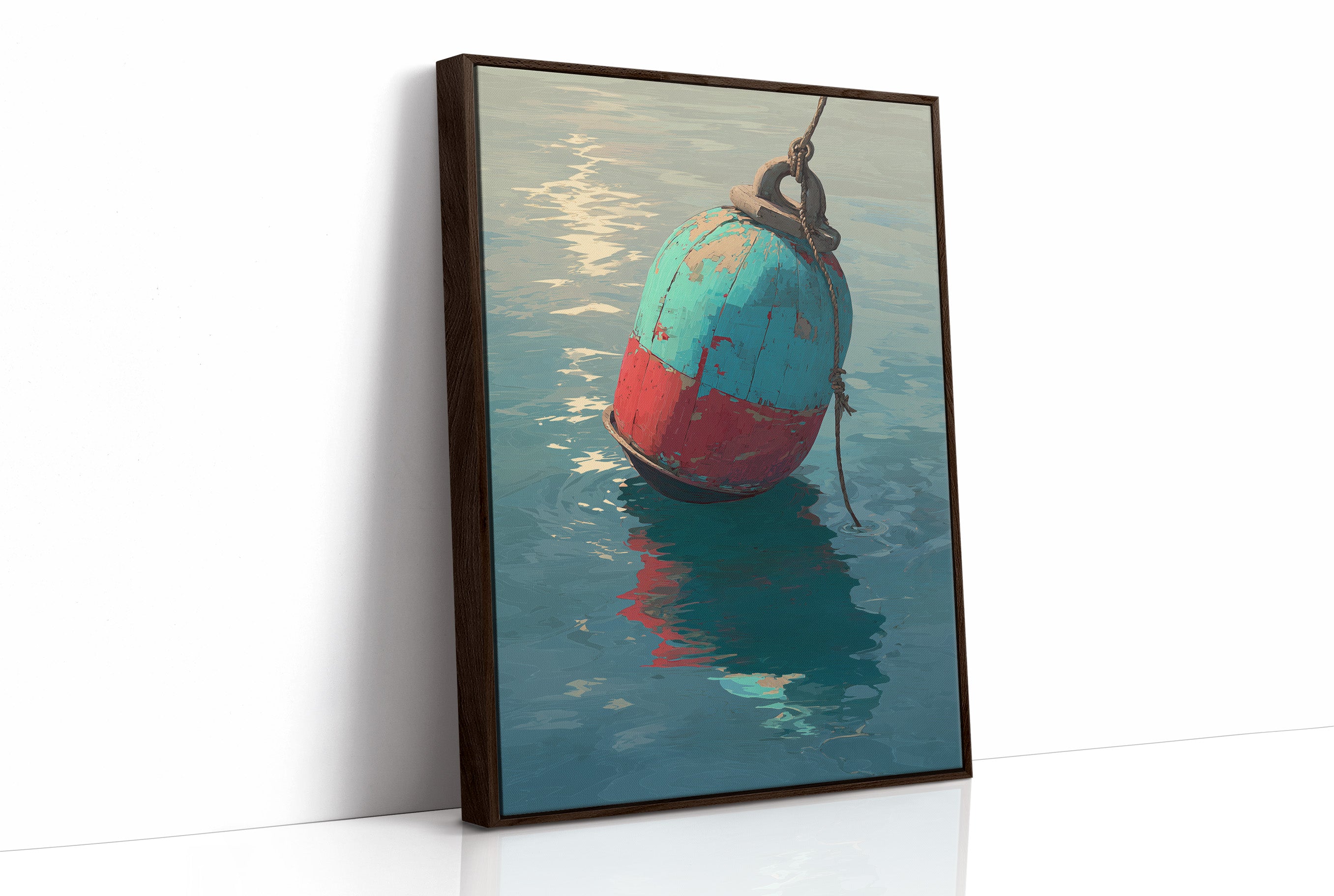 Coastal Buoy Dances With Tide