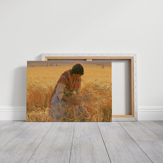 Gathering Sheaves at Golden Hour
