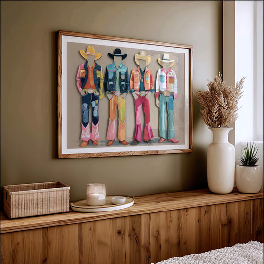 Rhinestone Cowboys Paint Pastel Days