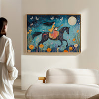 Moonlit Melody on Midnight Horseback
