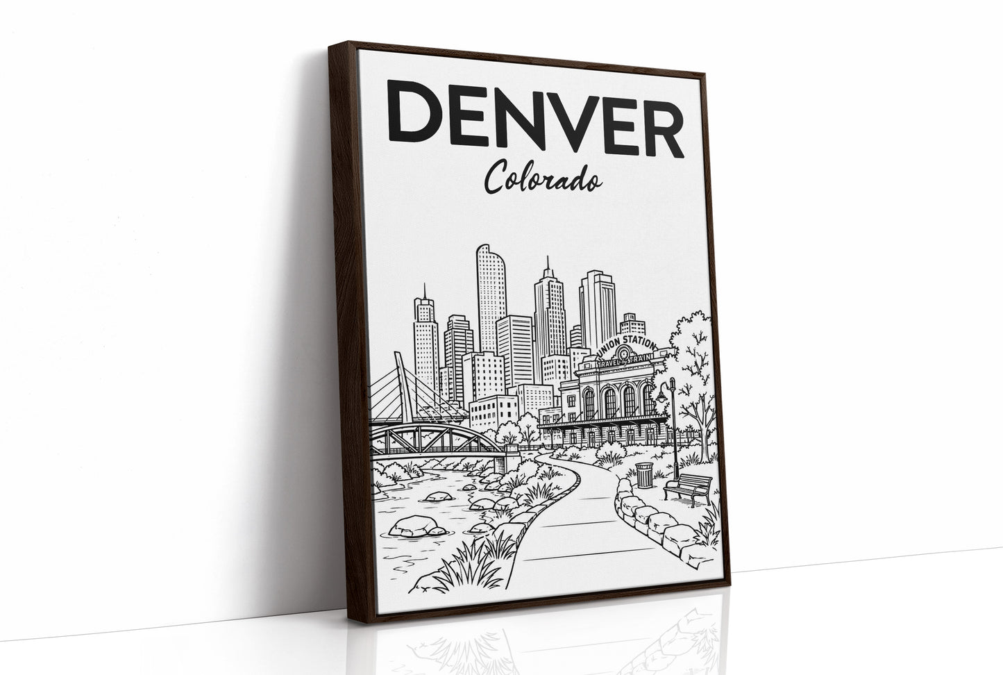 Denver, Union Station Line Art