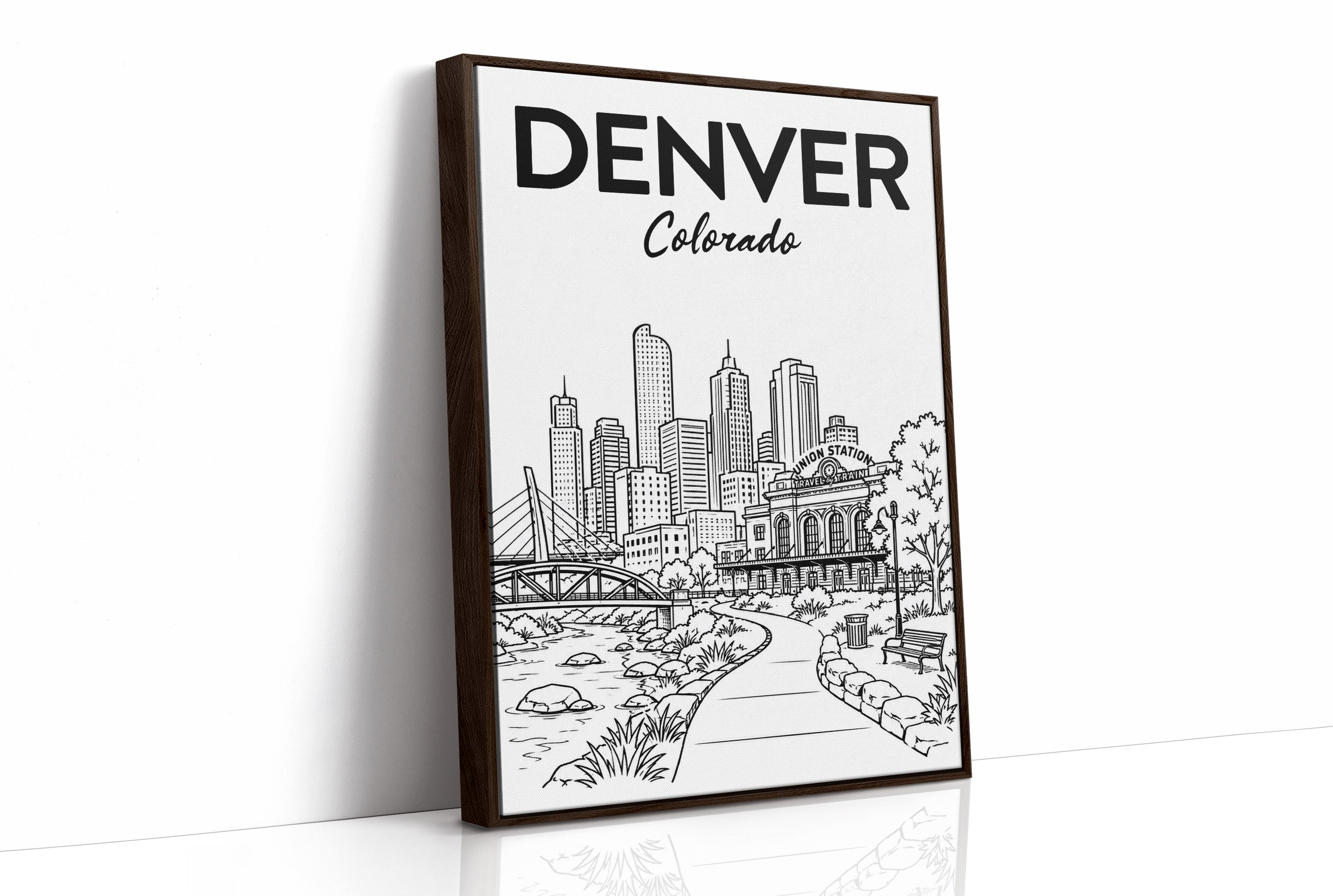 Denver, Union Station Line Art
