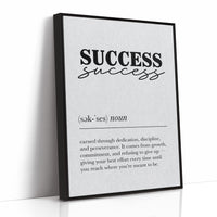 Success Definition Minimalist Typography Print