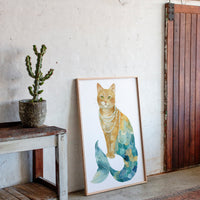 Emerald Tides and Feline Grace