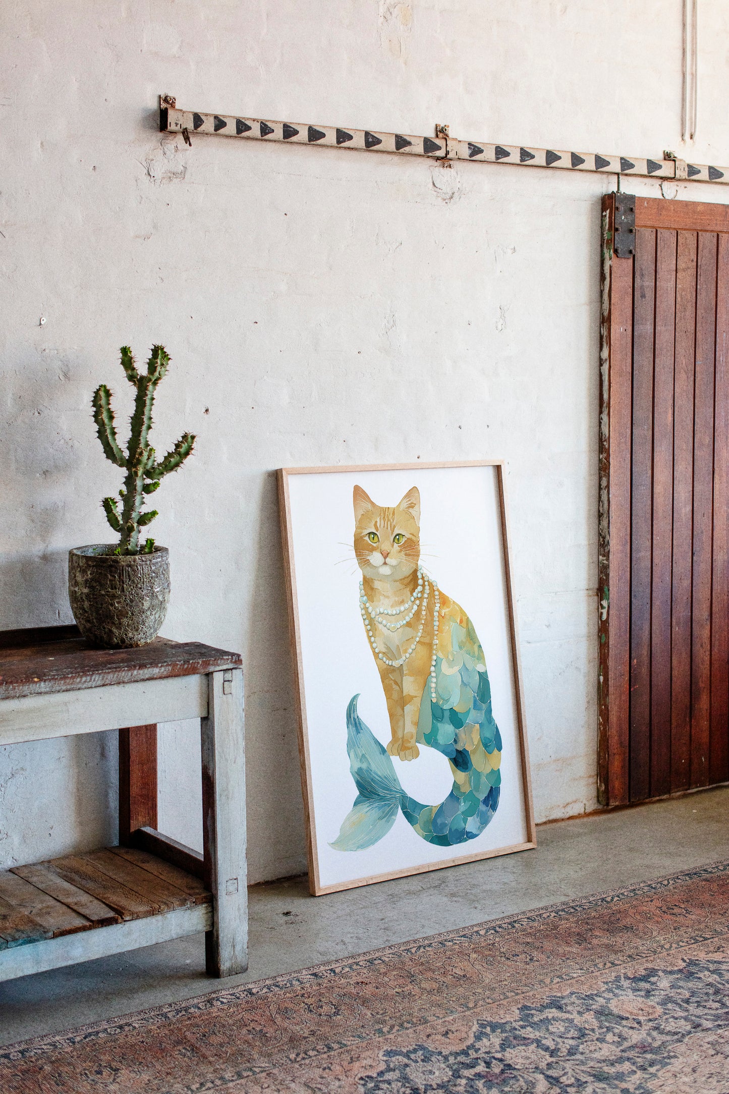 Emerald Tides and Feline Grace