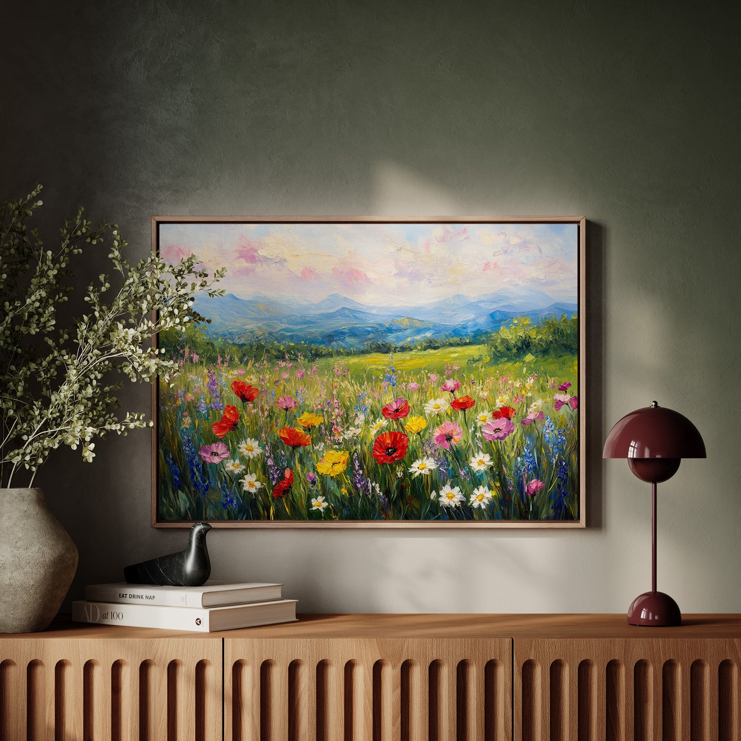Mountain Meadows Bloom In Rainbow Light