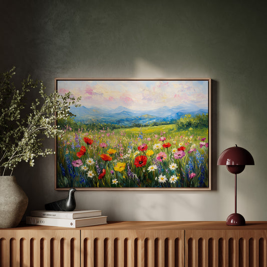 Mountain Meadows Bloom In Rainbow Light