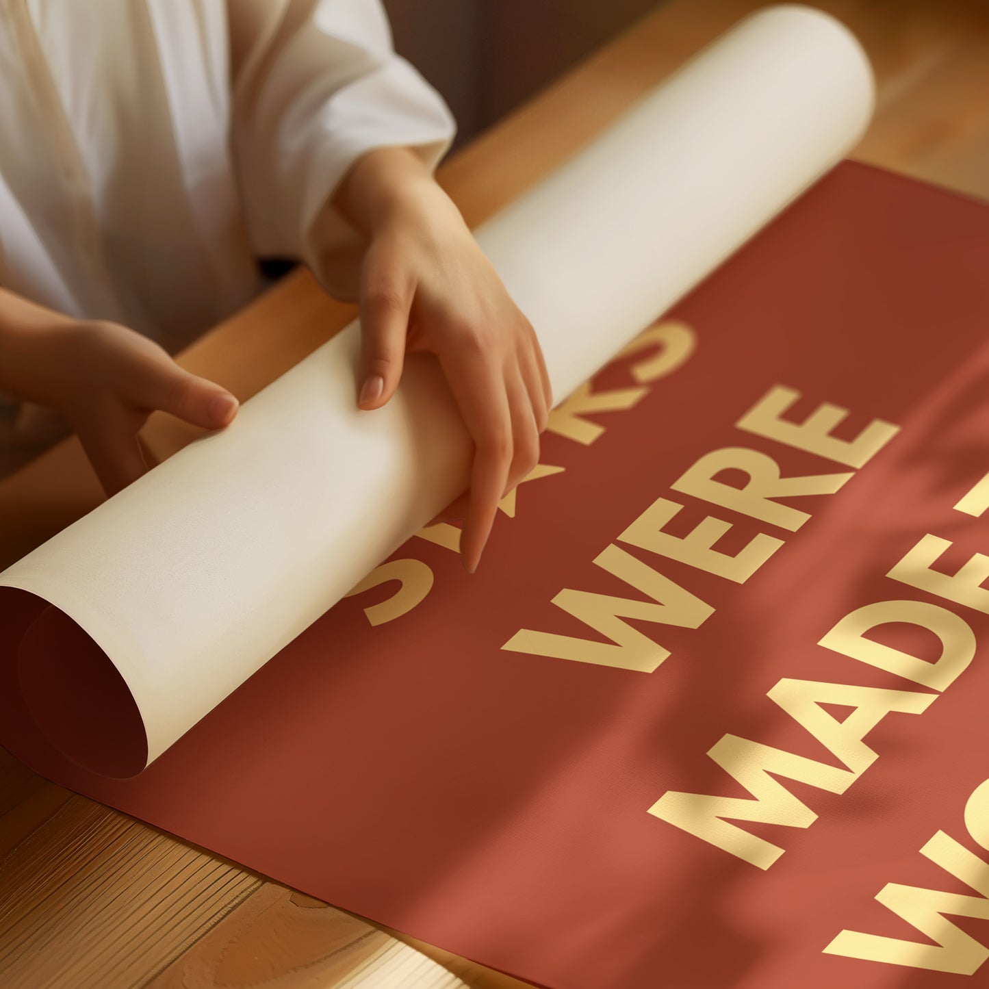 Celestial Vows In Terracotta Skies