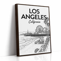 Los Angeles, Pier Line Art