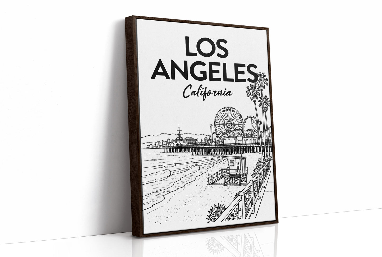 Los Angeles, Pier Line Art