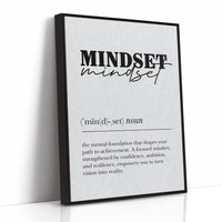 Mindset Definition Minimalist Typography Print