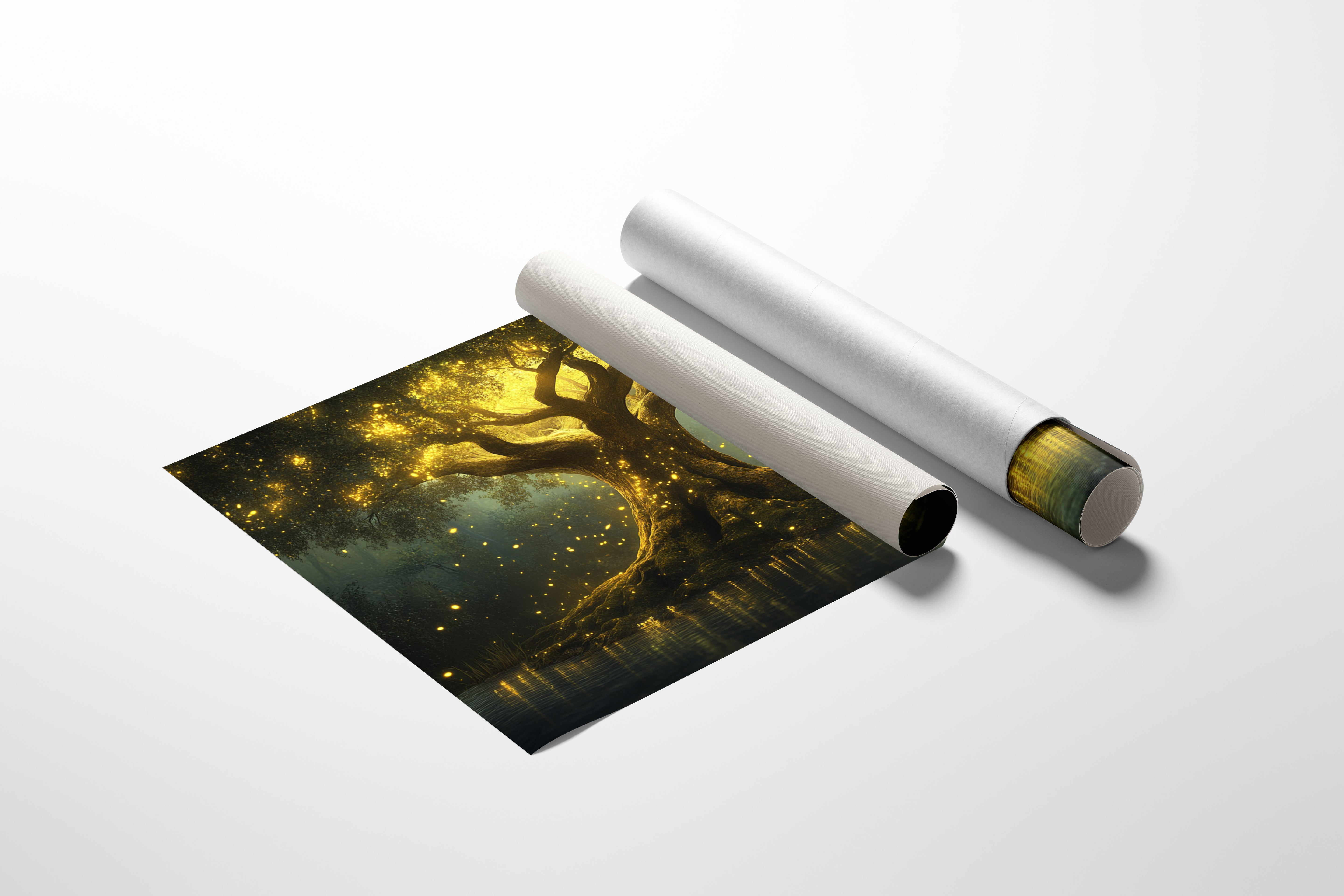 Ancient Light Dances Through Branches