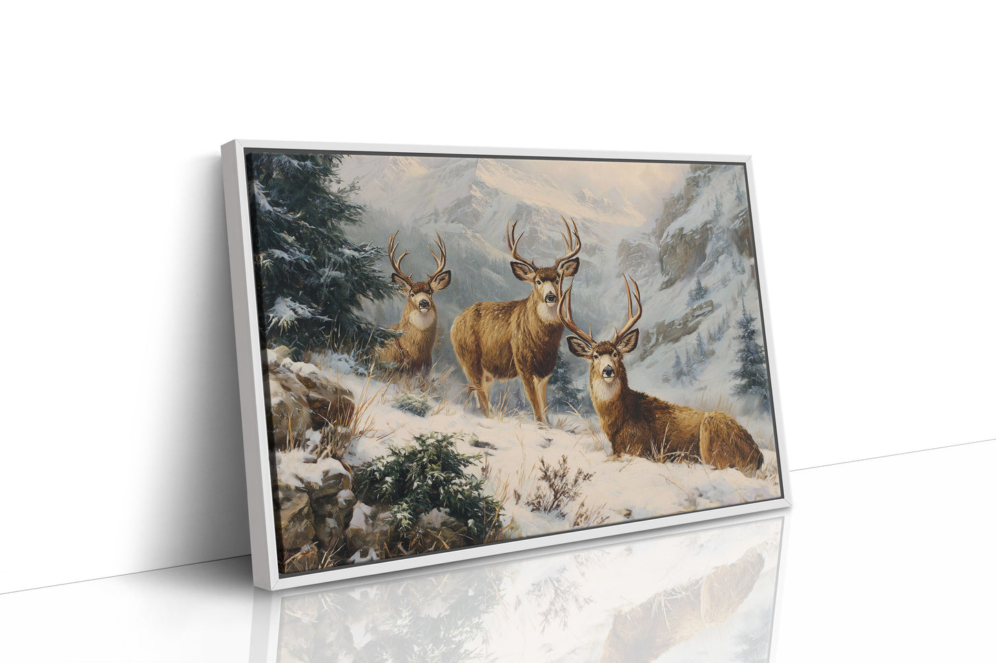 Winter Peaks Call The Deer Home