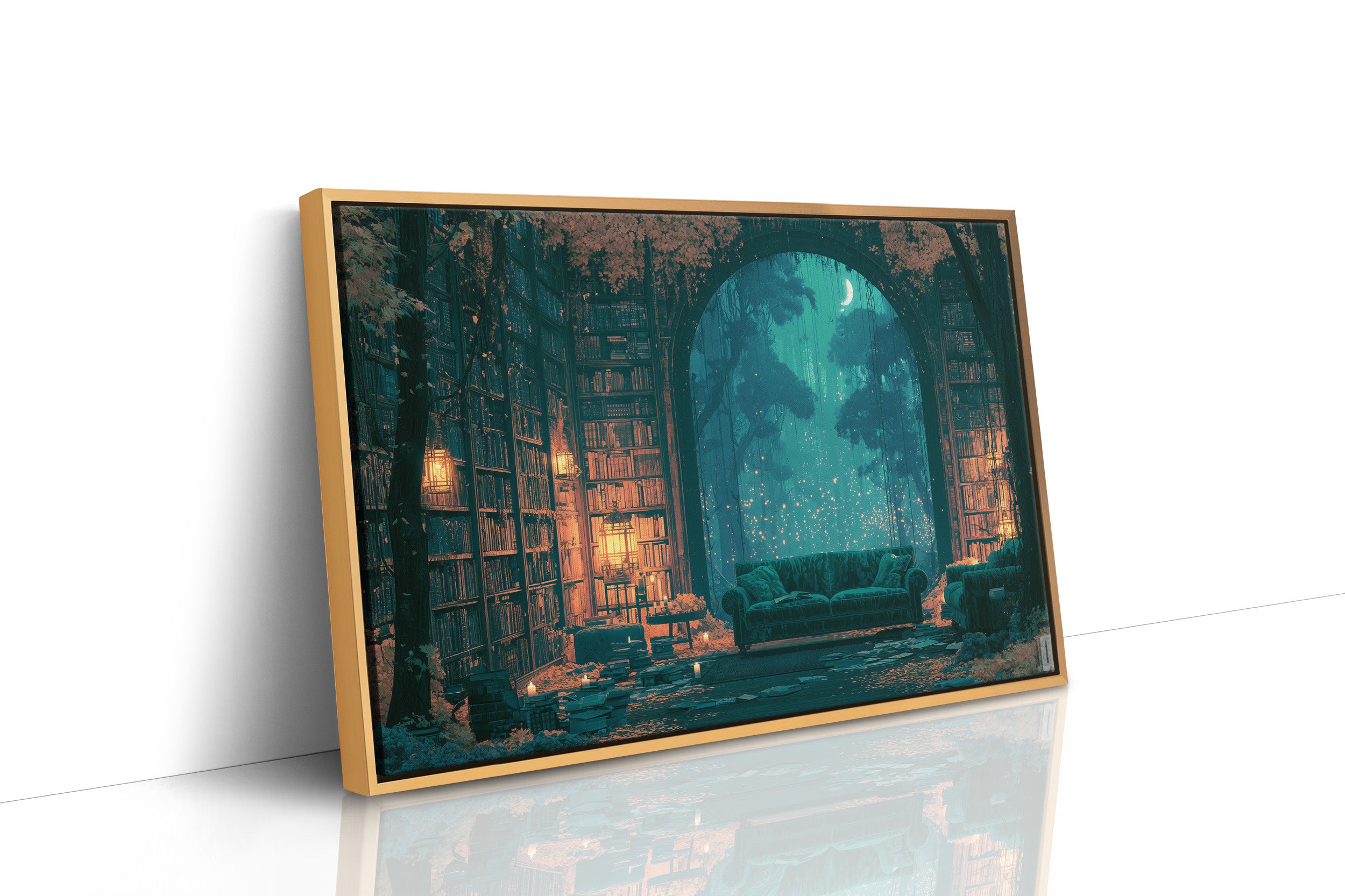 Midnight Library, Moonlit Woods