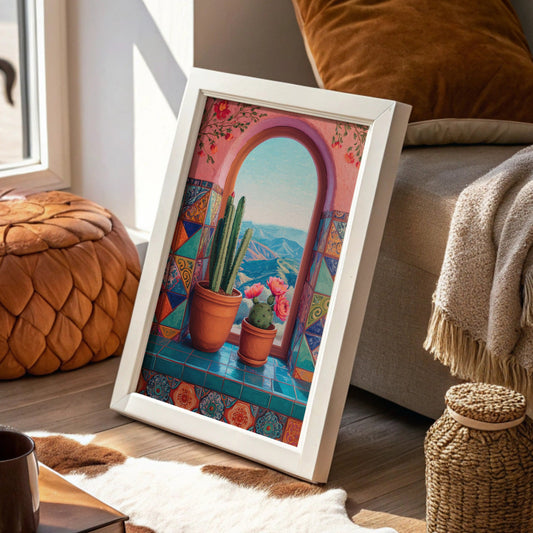 Saguaros Through Spanish Archways Dream
