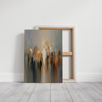 Figures Blurred By Morning Fog