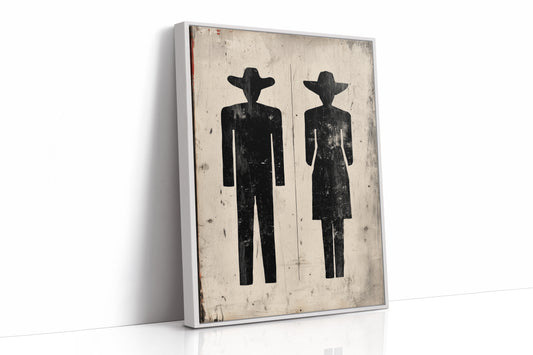 Western Restroom Silhouettes