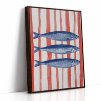 Coastal Blues Meet Striped Shores