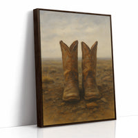 Western Boots Still Life – Cowboy Art Print