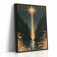 Guiding Star Over Forest Stream