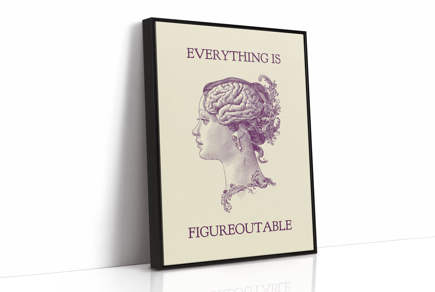 Everything Is Figureoutable Vintage Mind Quote Print