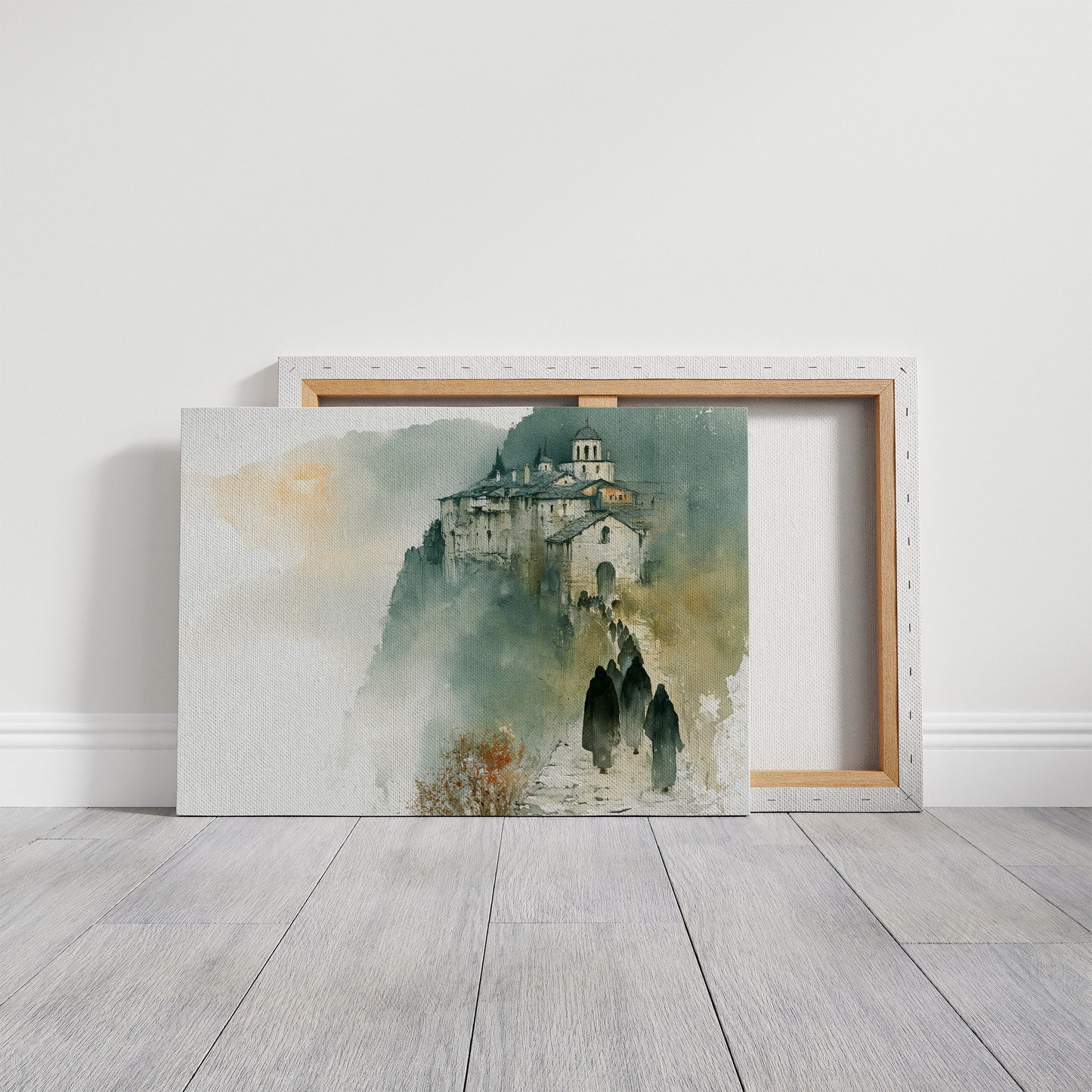 Pilgrims to the Cliffside Abbey