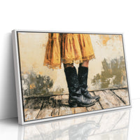 Marigold Skirt, Midnight Boots